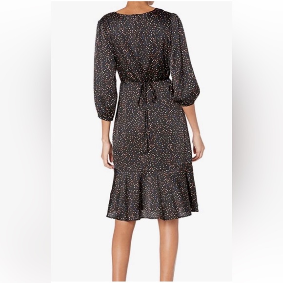 Sam Edelman black Dot Print Sheath Dress size 12 - Picture 2 of 8